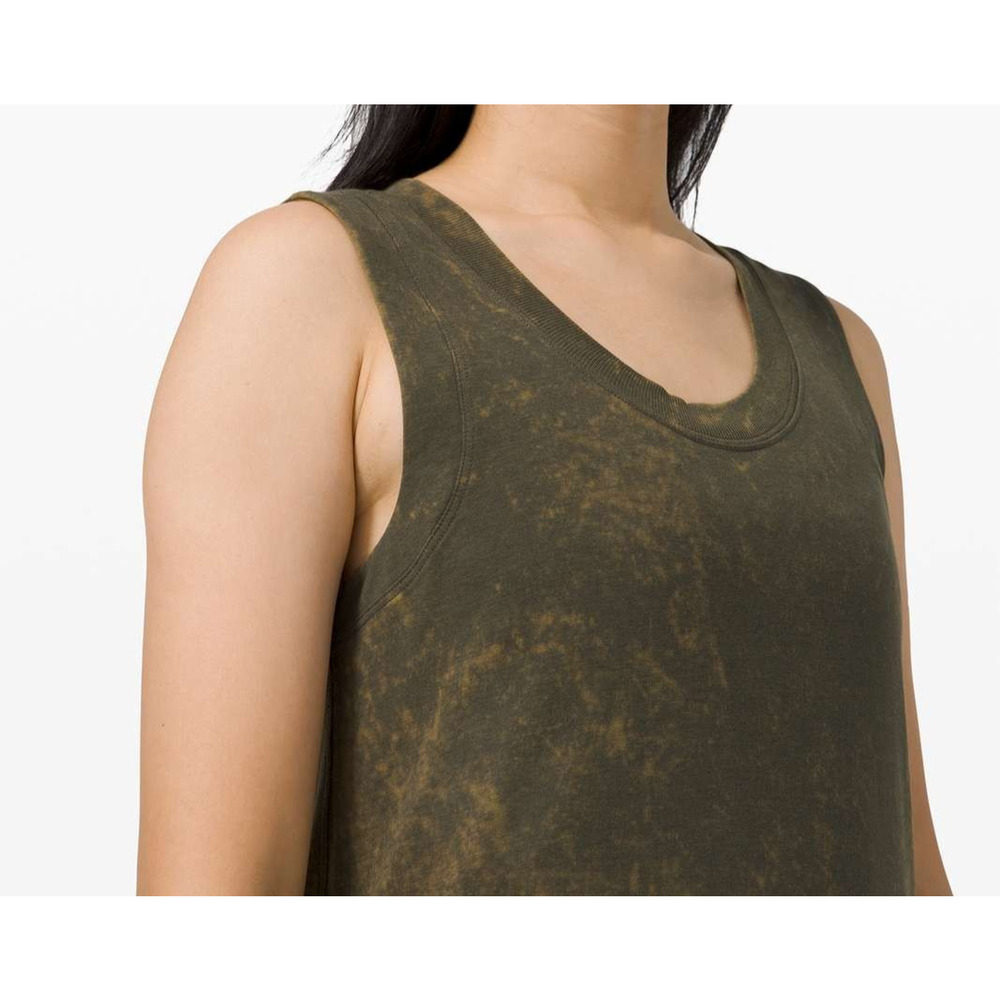 Lululemon All Yours Tank Maxi Dress Cloudy Wash Dark Olive Green No Size 8 10 ? - Picture 5 of 16